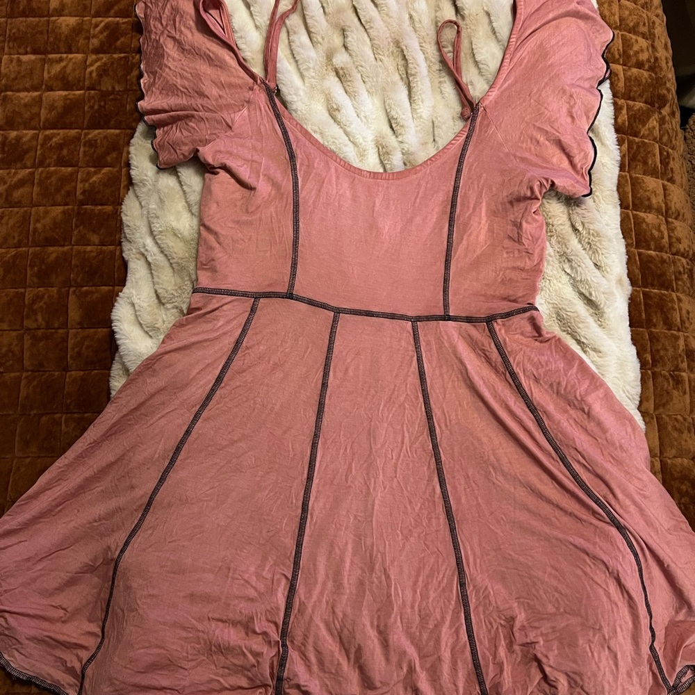 POL Pink Cold Shoulder Dress